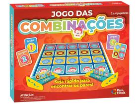 Jogo Jogo das Combinações Tabuleiro Pais e Filhos Jogo Jogo das Combinações Tabuleiro Pais e Filhos