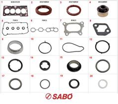 Jogo Junta Motor Retentores Etios Yarys 1.5 16V 80821