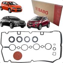 Jogo Junta Tampa De Valvula Com Diafragma Sabó Cruze Tracker 1.8 Sonic 1.6 16v Ecotec 2011 A 2018