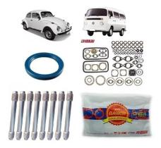 Jogo Juntas Motor + Capa Tucho + Retentor Virabrequim Fusca Kombi Brasilia
