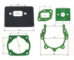 Jogo Juntas Roçadeira 43/52 Cc Para Nakashi Toyama Branco