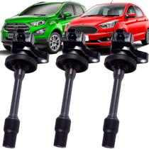 Jogo Kit 03 Bobinas Ignição Ford Ka Ecosport 1.5 2019 2020 2021 Dragon Gn1g12a366aa