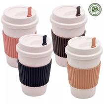 Jogo Kit 10 Copos Café Leite Bambu Não Queima Com Misturador Starbucks Viagem Jogo Kit 10 Copos Café Leite Bambu Não Queima Com Misturador Starbucks Viagem