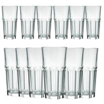 Jogo Kit 12 Copos Vidro Grosso Suco Água Drink Cerveja 330ml Jogo Kit 12 Copos Vidro Grosso Suco Água Drink Cerveja 330ml