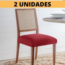 Jogo Kit 2 Capas Para Assento De Cadeira Jantar Malha Linda