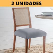 Jogo Kit 2 Capas Para Assento De Cadeira Jantar Malha Linda