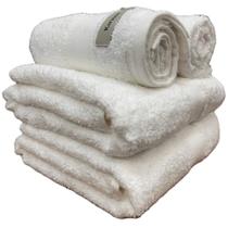 Jogo/Kit 2 Toalhas de Banho Linea Karsten + 2 Toalhas de Rosto Grossa Macia 100% Algodão 420g/m2