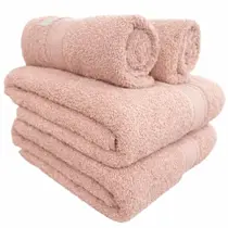 Jogo/Kit 2 Toalhas de Banho Linea Karsten + 2 Toalhas de Rosto Grossa Macia 100% Algodão 420g/m2