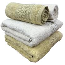 Jogo/Kit 2 Toalhas de Banho Provence Karsten + 2 Toalhas de Rosto Grossa Macia 100% Algodão 430g/m2 Jogo/Kit 2 Toalhas de Banho Provence Karsten + 2 Toalhas de Rosto Grossa Macia 100% Algodão 430g/m2