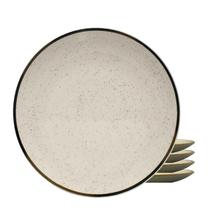 Jogo Kit 4 Pratos De Cerâmica Raso 26Cm Oxford Rustico Brisa Jogo Kit 4 Pratos De Cerâmica Raso 26Cm Oxford Rustico Brisa