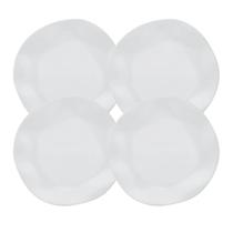 Jogo Kit 4 Pratos Fundos Sopa 22,5Cm Branco Ryo White Oxford