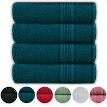 Jogo Kit 4 Toalhas de Banho Algodão Grande Grossa Macia Felpuda