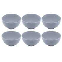 Jogo Kit 6 Bowls Pote Tigela Bambu Ecológico Para Sobremesa Açai Sorvete