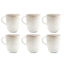 Jogo Kit 6 Canecas Xicara de Cerâmica Chá Café Classhome Corona Caoba Jogo Kit 6 Canecas Xicara de Cerâmica Chá Café Classhome Corona Caoba
