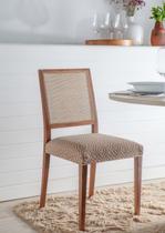 Jogo Kit 6 Capas Para Assento De Cadeira Jantar Malha Lindas