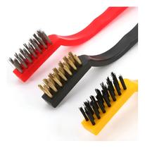 Jogo Kit 9 Mini Escovas Cerdas Aço Latao Nylon Cabo Plastico Jogo Kit 9 Mini Escovas Cerdas Aço Latao Nylon Cabo Plastico