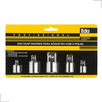 Jogo Kit Adaptador Pito/soquete Catraca 5pcs 1/4 3/8 1/2 3/4 Fixa Aço cromo vanádio Abobadada Universal Chave Jogo Kit Adaptador Pito/soquete Catraca 5pcs 1/4 3/8 1/2 3/4 Fixa Aço cromo vanádio Abobadada Universal Chave