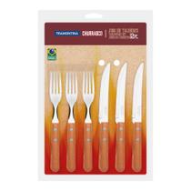 Jogo Kit Churrasco Tramontina 12 Peças Pampa Dynamic Madeira