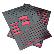 Jogo Kit Com 2 Bandejas Organizadoras Em EVA Com 178 Espaços Para Oficinas Sigma Tools 1205010178 Jogo Kit Com 2 Bandejas Organizadoras Em EVA Com 178 Espaços Para Oficinas Sigma Tools 1205010178