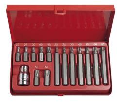 Jogo Kit De Bits Torx C/ 15 Pçs Curto/longo Eda 8sq Jogo Kit De Bits Torx C/ 15 Pçs Curto/longo Eda 8sq