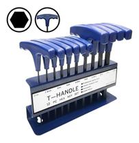 Jogo Kit De Chave Hexagonal Allen Com Cabo Tipo T 10 Peças Jogo Kit De Chave Hexagonal Allen Com Cabo Tipo T 10 Peças