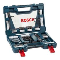 Jogo Kit De Ferramentas Bits Pontas Brocas Titânio V Line 83 Peças Bosch 2607017403
