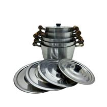 Jogo/kit De Panelas De Alça 5 Peças Em Alumínio