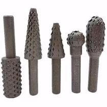 Jogo Kit Lima Grosa Rotativa Para Madeira 5 Peças Eda