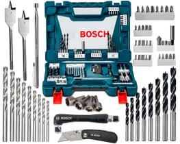 Jogo Kit Pontas Brocas 68 Peças Bosch Metal Com Maleta Completa Jogo Kit Pontas Brocas 68 Peças Bosch Metal Com Maleta Completa