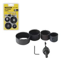 Jogo Kit Serra Copo Para Madeira, Gesso e Plástico 32 A 53mm Jogo Kit Serra Copo Para Madeira, Gesso e Plástico 32 A 53mm