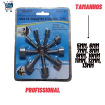Jogo kit Soquete Ponta Bits Canhão Para Parafusadeira Chaves Jogo kit Soquete Ponta Bits Canhão Para Parafusadeira Chaves