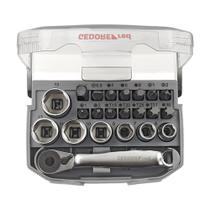 Jogo Kit Soquete Sextavado bits 1/4 Pol 23 peças Gedore Red R49005023
