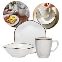 Jogo Lanche Cafe 18 Pecas Ryo Maresia Porcelana Oxford