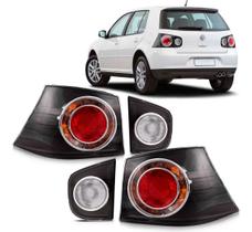 Jogo Lanterna Golf GTI 2007 a 2012 Canto e Tampo Cristal Jogo Lanterna Golf GTI 2007 a 2012 Canto e Tampo Cristal