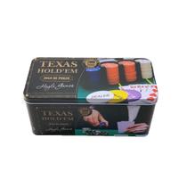 Jogo Lata De Poker 200 Fichas Numeradas Hoyle James Oferta