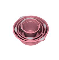 Jogo Lavanderia Rosê Com 3 Bacias e 1 Balde Limpeza Geral Multiuso Jogo Lavanderia Rosê Com 3 Bacias e 1 Balde Limpeza Geral Multiuso