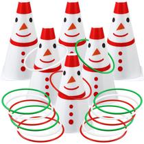 Jogo Leitee de 6 conjuntos de Candy Corn Ring Toss com cones de 23 cm