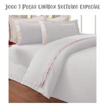 Jogo Lençol 3 Pçs Box Conjugado Unibox Solteiro Especial Bordado Inglês Branco Arrumadinho Enxovais Jogo Lençol 3 Pçs Box Conjugado Unibox Solteiro Especial Bordado Inglês Branco Arrumadinho Enxovais