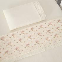 Jogo Lençol 3 pcs para Berço Desmontável Bebê Menina