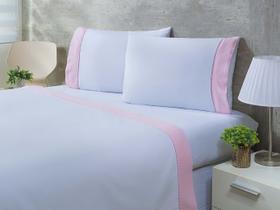 Jogo Lençol 4 Peças Cama Viúva 1,88mx1,28mx30cm 100% Algodão 200 Fios Ponto Palito Rosa Jogo Lençol 4 Peças Cama Viúva 1,88mx1,28mx30cm 100% Algodão 200 Fios Ponto Palito Rosa