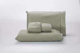 Jogo Lençol 400 Fios Ponto Palito Cama Solteiro 2Pçs Poliéster - Caqui Jogo Lençol 400 Fios Ponto Palito Cama Solteiro 2Pçs Poliéster - Caqui