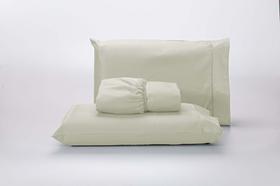 Jogo Lençol 400 Fios Ponto Palito Cama Solteiro 2Pçs Poliéster - Palha Jogo Lençol 400 Fios Ponto Palito Cama Solteiro 2Pçs Poliéster - Palha