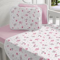 Jogo Lençol Bebê Malha Algodão Vivaldi 3 Peças Sul Brasil