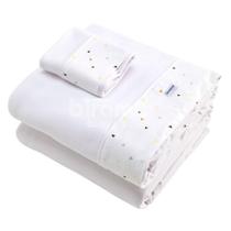 Jogo Lençol Berço 3 Peças New York Mini Triângulo Colorido