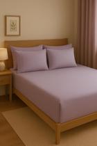 Jogo Lençol cama Casal 400 Fios 3 Peças algodao com elastico
