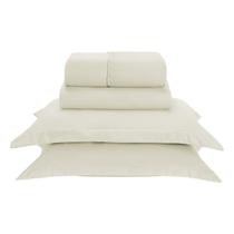 Jogo Lençol Cama Elastico 300 fios Varios Tamanhos Fronha Aba Colorido Acetinado Moderno