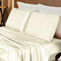 Jogo Lençol Cama Queen 4 Peças Cetim Charmousse Romantic Jogo Lençol Cama Queen 4 Peças Cetim Charmousse Romantic
