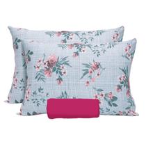 Jogo Lençol Cama Queen Size 100% Algodão C/ Elástico 3 Peças Portallar