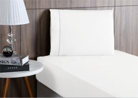 Jogo Lençol cama Solteirão 400 Fios 2 Peças algodao com elastico Jogo Lençol cama Solteirão 400 Fios 2 Peças algodao com elastico