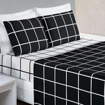 Jogo Lençol Cama Solteiro 3 Peças 200 Fios Micropercal Austin